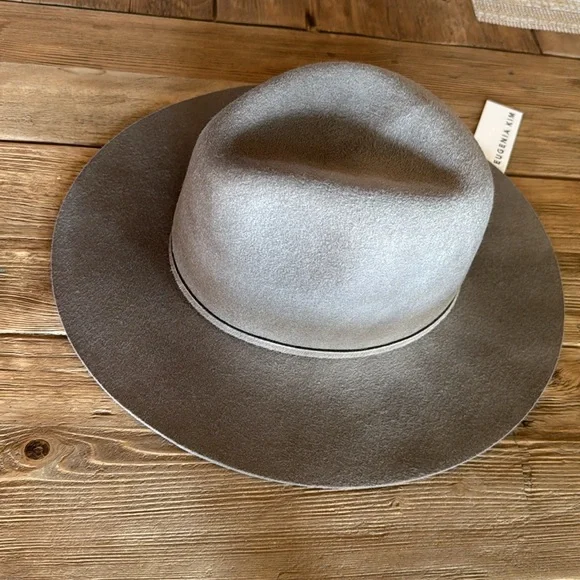 Eugenia Kim Wool Hat Gray Taupe NWT - Picture 3 of 9